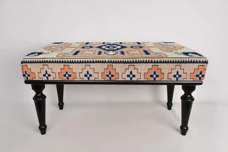 Osmanlı tezgah, döşemeli tezgah, Türk halı tezgahı, Kilim tezgahı, ev dekorasyonu tezgahı, el yapımı tezgah, kahve tezgahı, yemek masası tezgahı, - 2