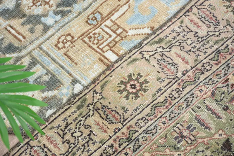 Yarım dairesel Kilim paspas, el yapımı vintage halı, çevre dostu giriş yolu mat, Türk banyo halı, boho tarzı küçük alan aksanı, eşsiz dekor - 4
