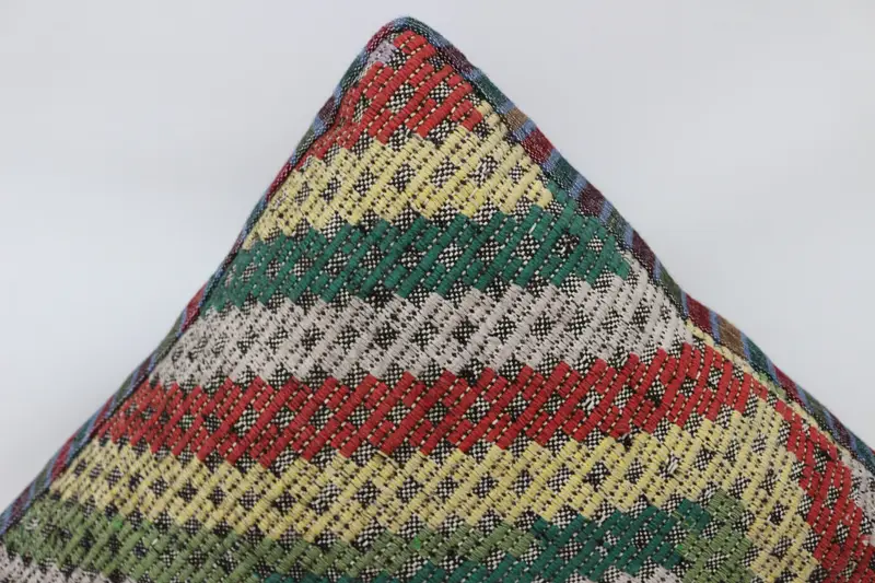 Kilim pouf, zemin pufu, 24x24x6, zemin yastık örtüsü, bahçe pouf yastık kapağı, işlemeli Kilim Pouf, ev dekoru pufları SP606015 107 - 4