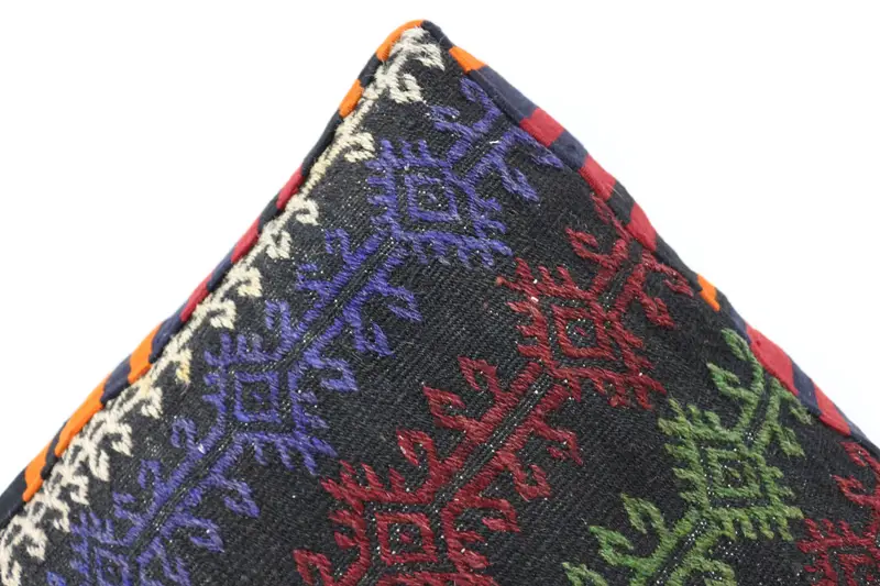 Kilim Pouf, zemin pufu, 24x24x6, zemin yastık örtüsü, desenli Kilim Pouf, bahçe pouf yastık kapağı, ev dekor pufları sp606015 77 - 4