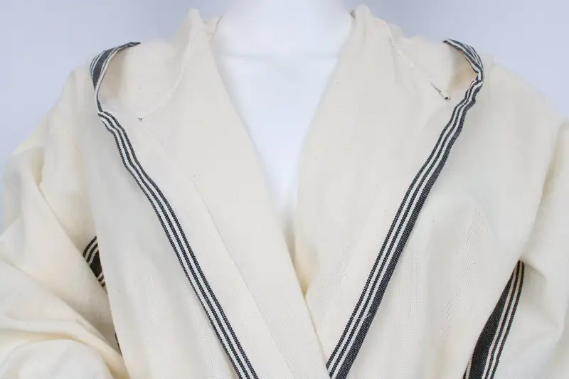 Personalized Bathrobe, Turkish Bath Robe, Organic Housecoat, Unisex Bathrobe, Diamond Design Robe, Morning Gown, Chic Beach Cloths, - 5