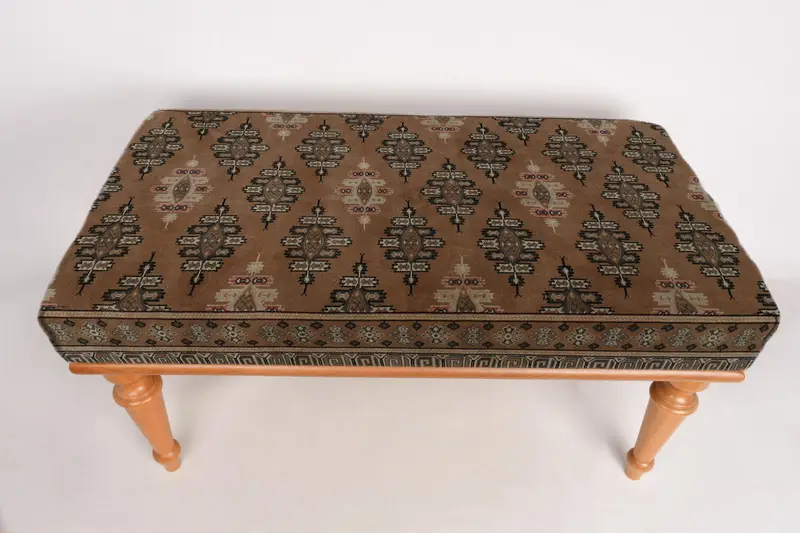 Etnik desen tezgahı, yatak odası tezgahı, osmanlı tezgah, döşemeli tezgah, Türk halı tezgahı, Kilim tezgahı, ev dekor tezgahı, el yapımı tezgah - 7