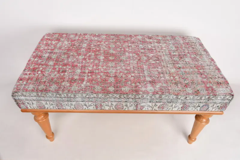 Koridor tezgahı, pencere tezgahı koltuk, Osmanlı tezgahı, döşemeli tezgah, Türk halı tezgahı, Kilim tezgahı, ev dekor tezgahı, el yapımı tezgah - 1