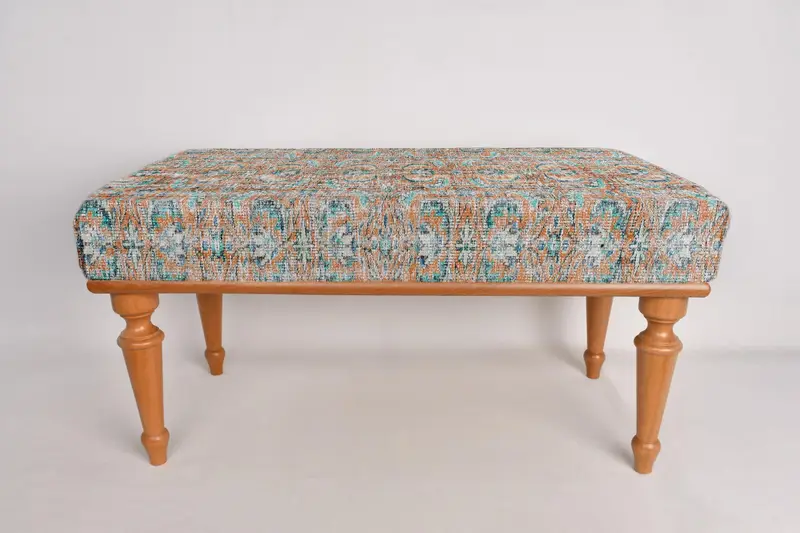 Çamurlu tezgah, ahşap iş tezgahı, Osmanlı tezgahı, döşemeli tezgah, Türk halı tezgahı, Kilim tezgahı, ev dekor tezgahı, el yapımı tezgah - 6