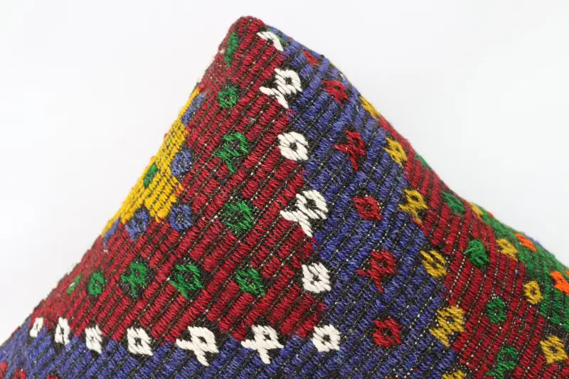 Kilim pouf, zemin pufu, 24x24x6, armut koltuk, işlemeli pouf, armut pouf, zemin yastık örtüsü, bahçe pouf yastık kapağı, ev dekoru pufları sp606015 165 - 4