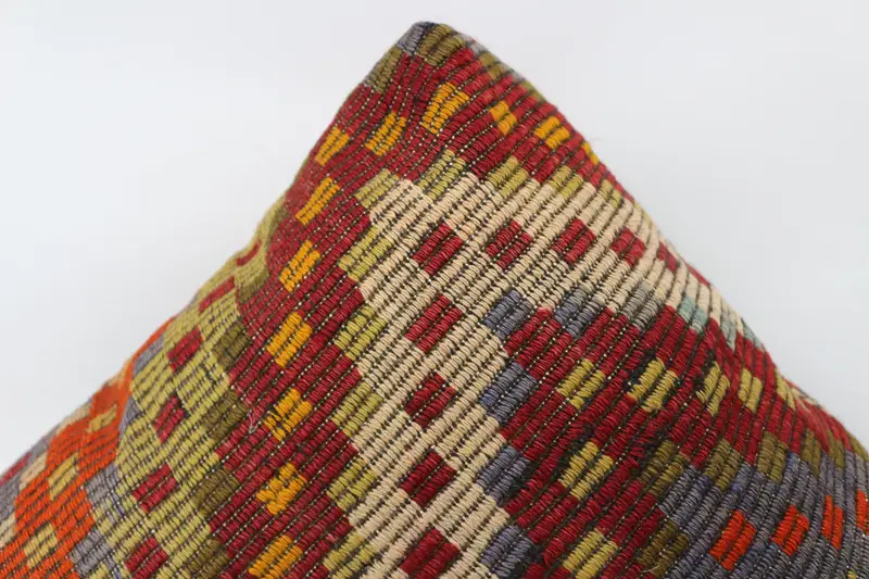 Kilim pouf, zemin pufu, 24x24x6, armut koltuğu, armut pouf, işlemeli zemin yastığı kapağı, bahçe pouf yastık kapağı, ev dekoru puflar sp606015 144 - 4
