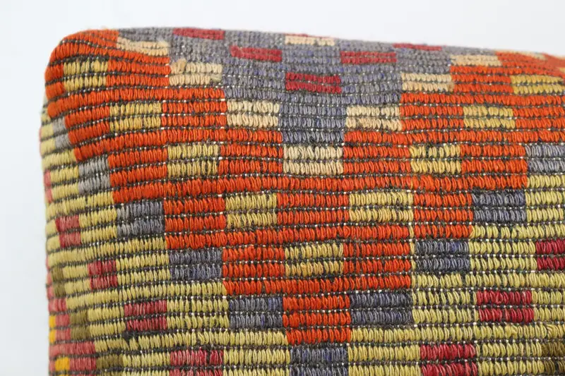 Kilim pouf, zemin pufu, 24x24x6, armut koltuğu, armut pouf, işlemeli zemin yastığı kapağı, bahçe pouf yastık kapağı, ev dekoru puflar sp606015 144 - 3