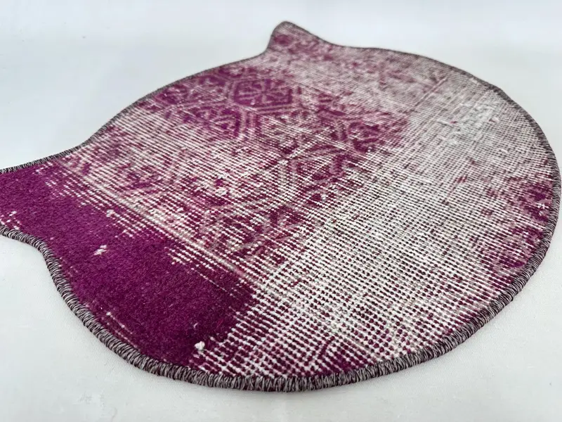 Soft and Durable Cat Head Pet Pad, Unique Handcrafted Kilim Mat for Cats - 3