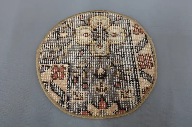 Fare ped, Türk halısı, vintage halı alt plakası, altı set, rustik halı supla, 10 "x10" hediye supla, halı supla, yemek aksesuarı, 3 - 6