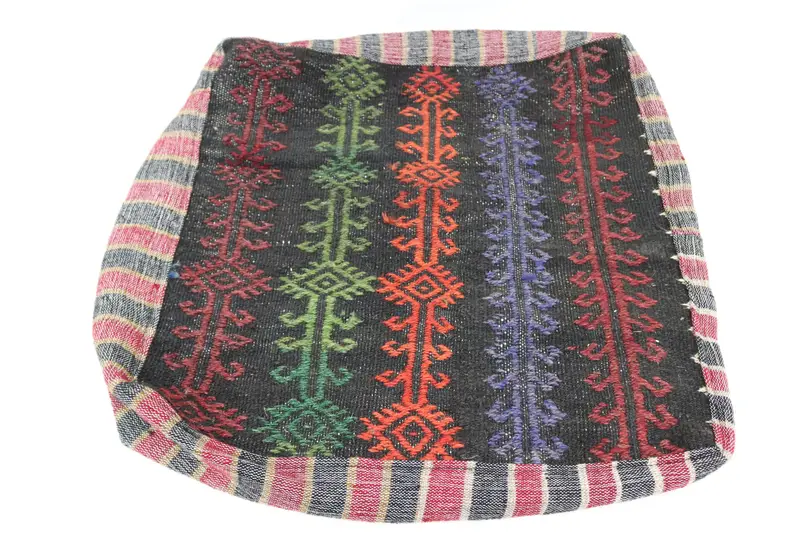 Kilim Pouf, zemin pufu, 24x24x6, zemin yastık örtüsü, desenli Kilim Pouf, bahçe pouf yastık kapağı, ev dekor pufları sp606015 118 - 6