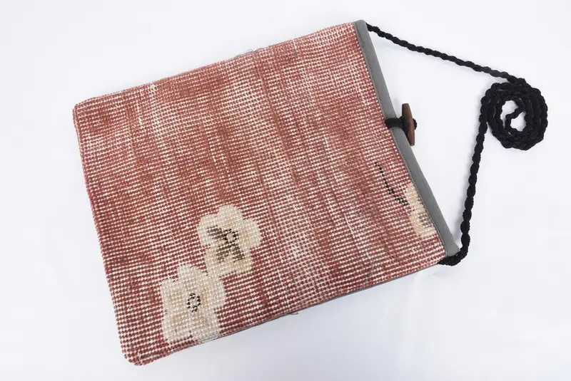 Shoulder Kilim Bag, Anatolian Bag, Traditional Kilim Bag, Carpet Bag, Bags For Women, 12x14 Inches, Weekender Bag, Handmade Vintage Bag, - 5