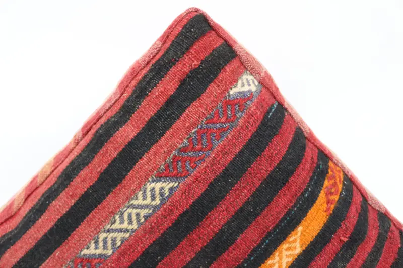 Kilim Pouf, zemin pufu, 24x24x6, zemin yastık örtüsü, çizgili Kilim Pouf, bahçe pouf yastık kapağı, ev dekor pufları sp606015 74 - 4