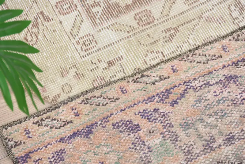 El yapımı Kilim paspas, yarım daire biçimli yarım yuvarlak halı, çevre dostu giriş yolu dekor, Türk boho banyo mat, küçük uzay zemin aksan halı - 5