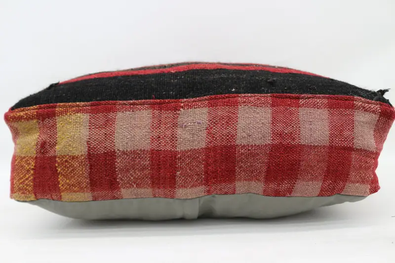 Kilim Pouf, zemin pufu, 24x24x6, zemin yastık örtüsü, çizgili Kilim Pouf, bahçe pouf yastık kapağı, ev dekor pufları sp606015 74 - 5