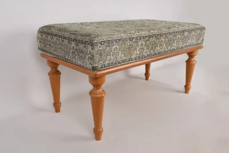 Kahve tezgahı, ahşap iş tezgahı, Osmanlı tezgahı, döşemeli tezgah, Türk halı tezgahı, Kilim tezgahı, ev dekor tezgahı, el yapımı tezgah, - 7