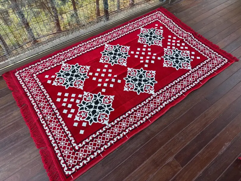 Kilim desen kanepesi, Osmanlı zemin oturma, Türk yastığı, geleneksel kanepe, u şeklinde zemin yastığı, Kilim yastığı, eve taşınma hediyesi - 6