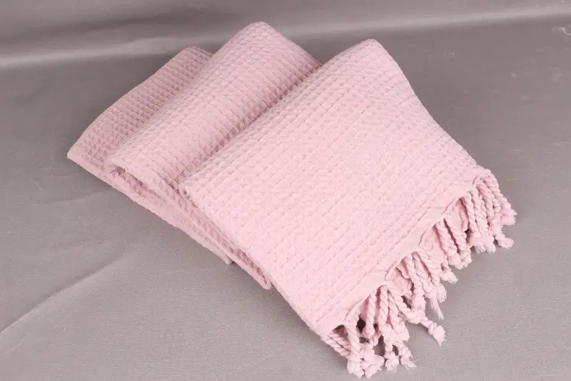 Personalized Bridesmaid Gift, 67x91 Inches Pink Cotton Blanket, Bachelorette Party Favors, Custom Gift, Turkish Towel, Best Wedding Gift, - 7