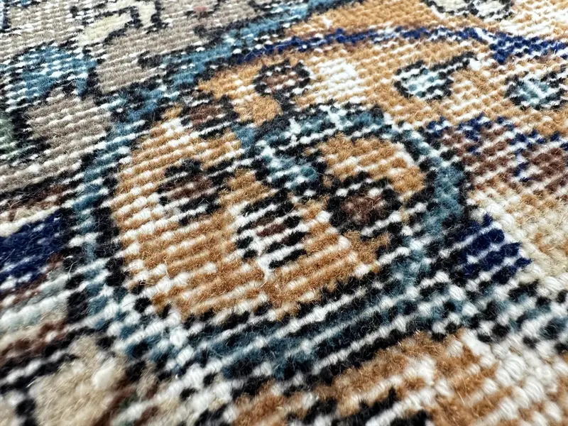 Large Bone-Shaped Pet Mat, Handmade from Vintage Kilim for Stylish Pet Bedding, Soft and Durable for Happy Pets - 7
