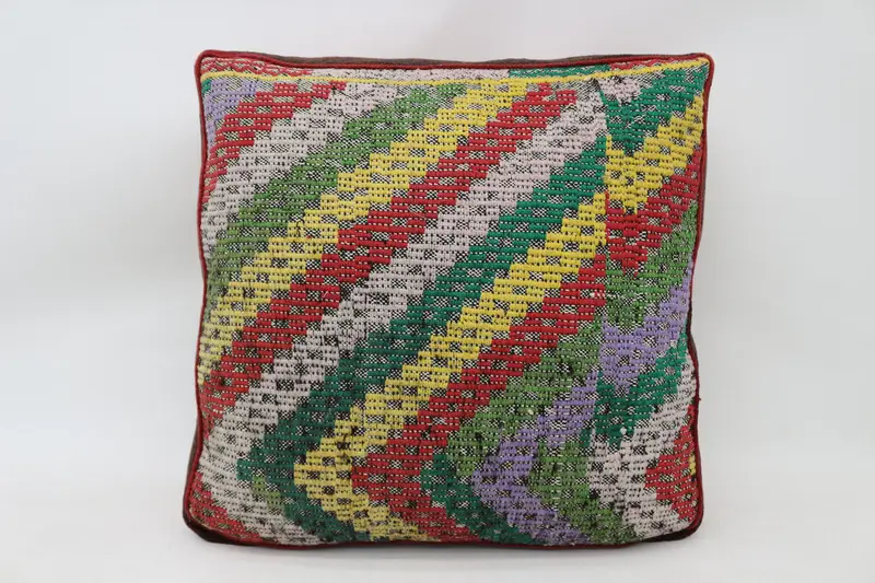 Kilim Pouf, zemin pufu, 24x24x6, zemin yastık örtüsü, işlemeli Kilim Pouf, bahçe pouf yastık kapağı, ev dekoru pufları SP606015 90 - 2