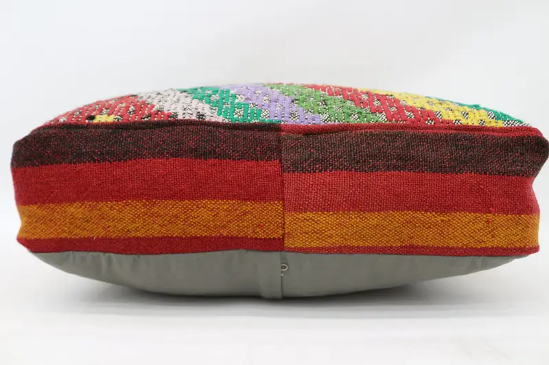 Kilim Pouf, zemin pufu, 24x24x6, zemin yastık örtüsü, işlemeli Kilim Pouf, bahçe pouf yastık kapağı, ev dekoru pufları SP606015 90 - 5