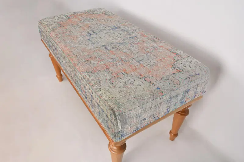 Vanity tezgahı, yatak odası tezgahı, osmanlı tezgah, döşemeli tezgah, Türk halı tezgahı, Kilim tezgahı, ev dekor tezgahı, el yapımı tezgah - 7