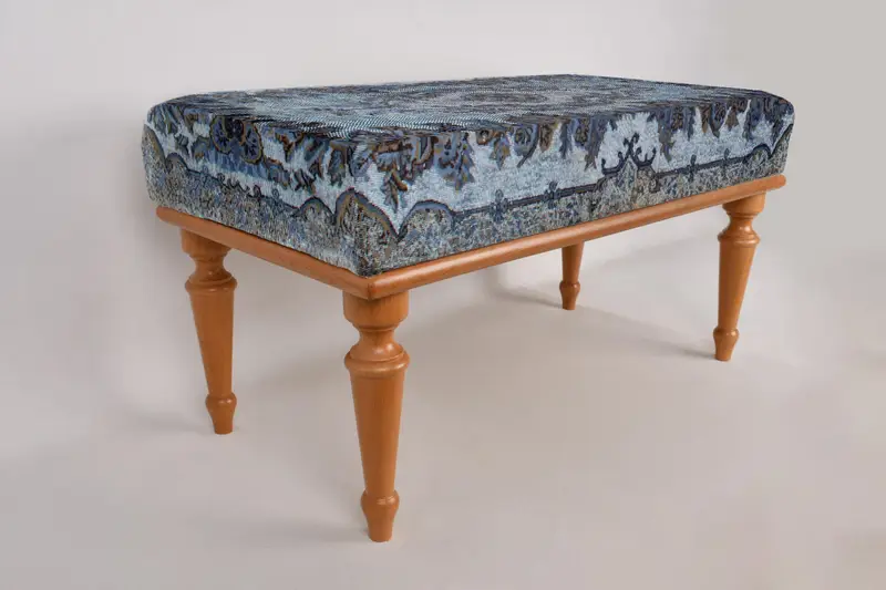Çiçek Deseni, Piyano Tezgahı, Masa Tezgahı, Osmanlı Tezgahı, Döşemeli Tezgah, Türk Halı Tezgahı, Kilim Tezgahı, Ev Dekor Tezgahı, El Yapımı Tezgah - 7