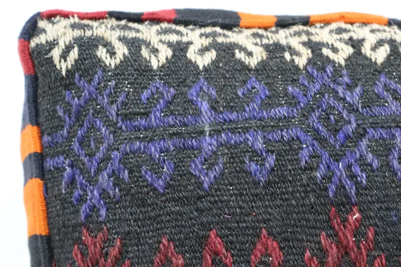 Kilim Pouf, zemin pufu, 24x24x6, zemin yastık örtüsü, desenli Kilim Pouf, bahçe pouf yastık kapağı, ev dekor pufları sp606015 77 - 3