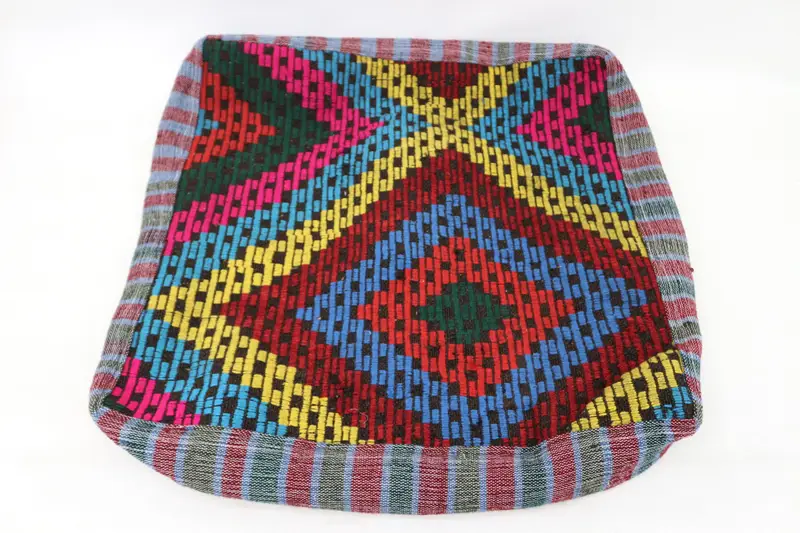 Kilim Pouf, zemin pufu, 24x24x6, zemin yastık kapağı, işlemeli bahçe pouf yastık kapağı, ev dekoru pufları sp606015 93 - 6
