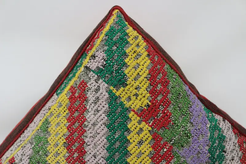 Kilim Pouf, zemin pufu, 24x24x6, zemin yastık örtüsü, işlemeli Kilim Pouf, bahçe pouf yastık kapağı, ev dekoru pufları SP606015 90 - 4
