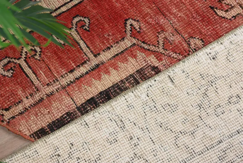 Handmade Vintage Kilim Doormat, Semicircular Half Round Rug, Eco-Friendly Entryway Mat, Turkish Boho Bathroom Rug, Small Space Accent Decor - 5