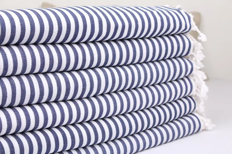 トルコのスローブランケット、家の装飾毛布、ネイビーブランケット、シェブロンスロー、75x103インチソファカバー、寝具毛布、卸売スロー、 - 7