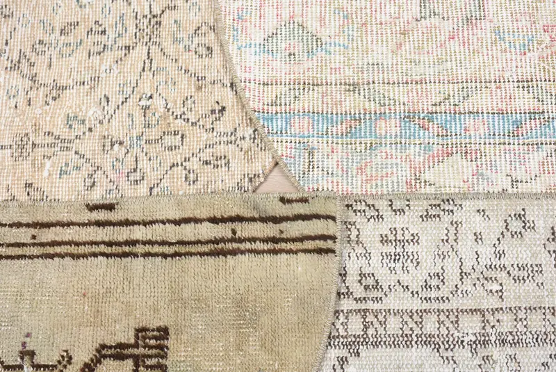 El yapımı Kilim paspas, yarım daire içi vintage yarım yuvarlak halı, çevre dostu giriş yolu, Türk boho banyo halı, küçük uzay zemin dekor - 3