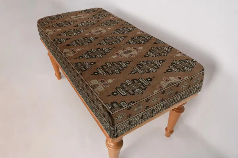 Etnik desen tezgahı, yatak odası tezgahı, osmanlı tezgah, döşemeli tezgah, Türk halı tezgahı, Kilim tezgahı, ev dekor tezgahı, el yapımı tezgah - 8