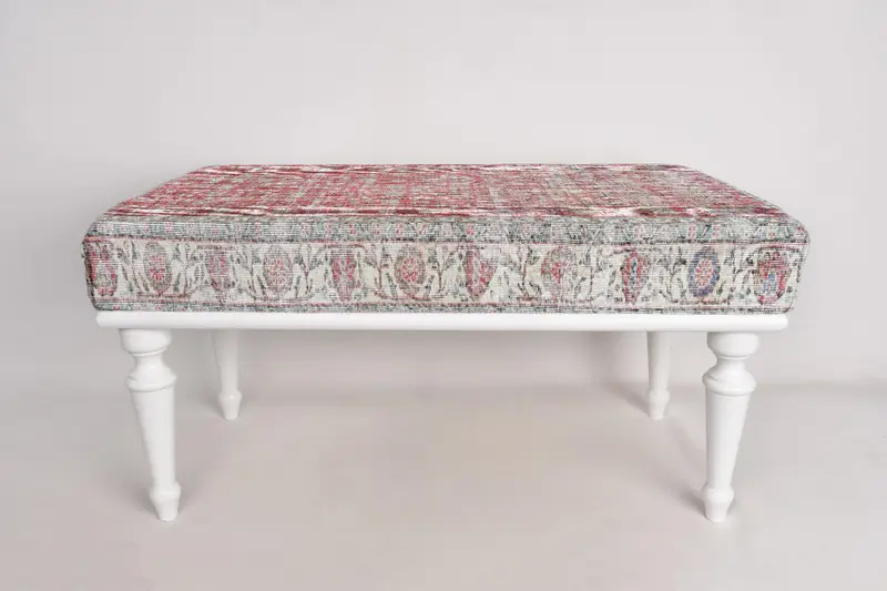 Koridor tezgahı, pencere tezgahı koltuk, Osmanlı tezgahı, döşemeli tezgah, Türk halı tezgahı, Kilim tezgahı, ev dekor tezgahı, el yapımı tezgah - 3