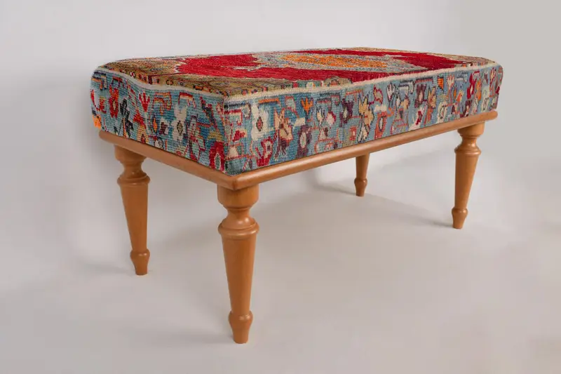 Madalyon tezgahı, oturma tezgahı, Osmanlı tezgahı, döşemeli tezgah, Türk halı tezgahı, Kilim tezgahı, ev dekor tezgahı, el yapımı tezgah - 7