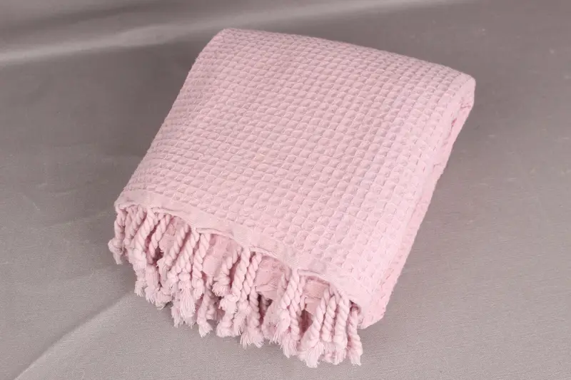 Personalized Bridesmaid Gift, 67x91 Inches Pink Cotton Blanket, Bachelorette Party Favors, Custom Gift, Turkish Towel, Best Wedding Gift, - 6