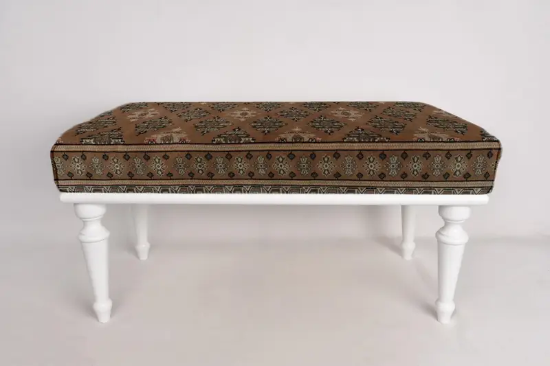 Etnik desen tezgahı, yatak odası tezgahı, osmanlı tezgah, döşemeli tezgah, Türk halı tezgahı, Kilim tezgahı, ev dekor tezgahı, el yapımı tezgah - 3