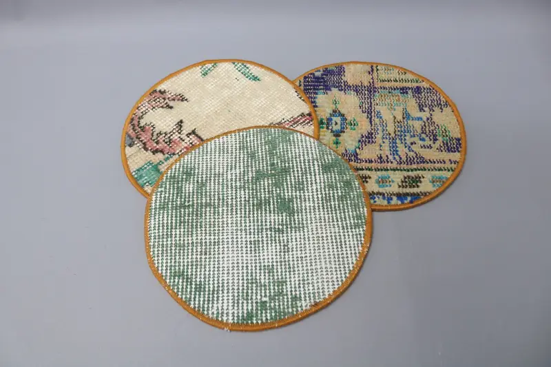 Masa, kahve fincanı ped, halı supla, mavi supla, halı supla, kaymaz supla, halı supla, şık halı dekor pedi, doğal supla, - 3