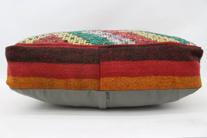 Kilim Pouf, zemin pufu, 24x24x6, zemin yastık örtüsü, bahçe pouf yastık kapağı, işlemeli Kilim Pouf, ev dekoru pufları SP606015 88 - 5