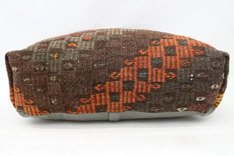 Kilim pouf, zemin pufu, 24x24x6, armut koltuk, işlemeli pouf, armut pouf, zemin yastık örtüsü, bahçe pouf yastık kapağı, ev dekoru pufları sp606015 161 - 5