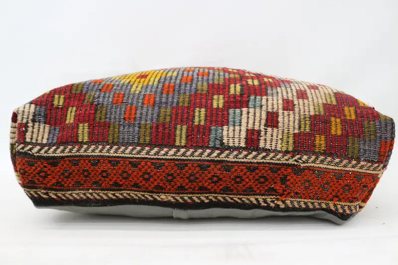 Kilim pouf, zemin pufu, 24x24x6, armut koltuğu, armut pouf, işlemeli zemin yastığı kapağı, bahçe pouf yastık kapağı, ev dekoru puflar sp606015 144 - 5