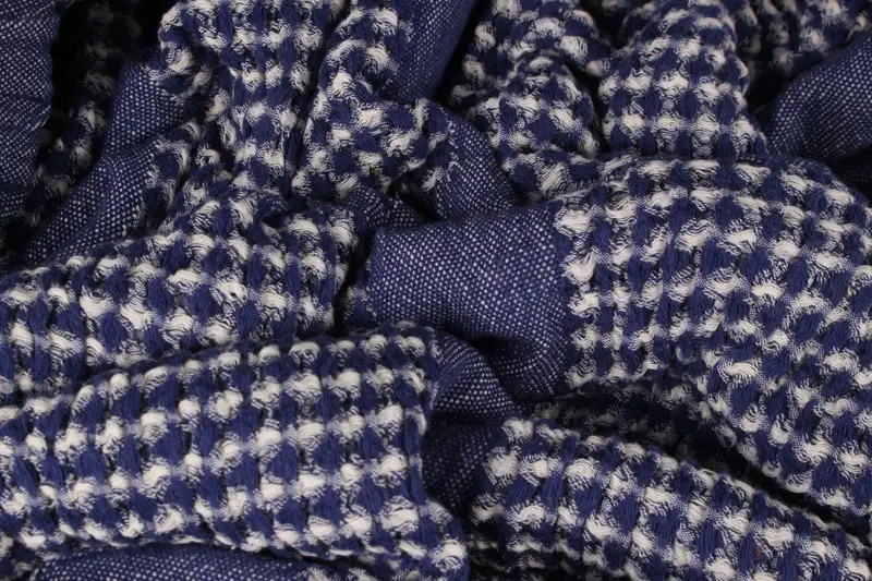 Bedcover, Turkish Blanket, Navy Throw, Waffle Throw, 79x83 Inches Shower Curtain, Picnic Blanket, Gift Blanket, Bedding Blanket, - 8