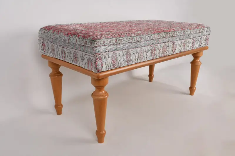 Koridor tezgahı, pencere tezgahı koltuk, Osmanlı tezgahı, döşemeli tezgah, Türk halı tezgahı, Kilim tezgahı, ev dekor tezgahı, el yapımı tezgah - 6