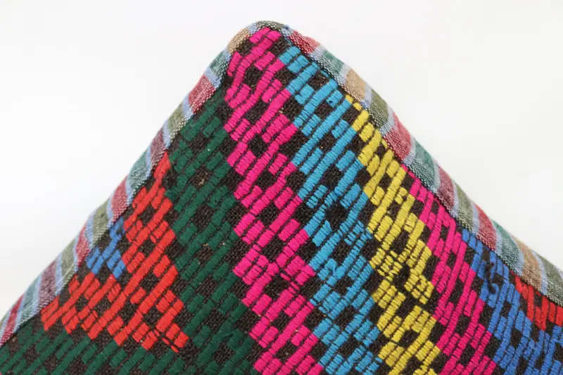 Kilim Pouf, zemin pufu, 24x24x6, zemin yastık örtüsü, bahçe pouf yastık kapağı, işlemeli Kilim Pouf, ev dekoru pufları SP606015 117 - 4