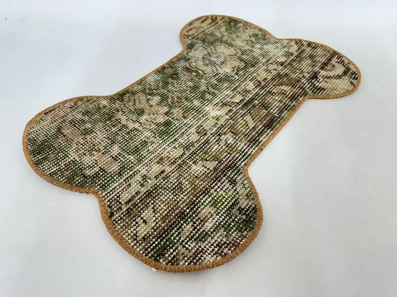 Modern Bone-Shaped Pet Bed, Unique Eco-Friendly Kilim for Stylish Living, Comfortable for Dogs and Cats - 3
