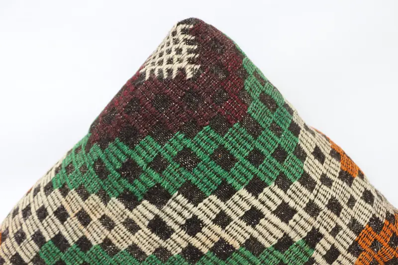 Kilim pouf, zemin pufu, 24x24x6, armut koltuk, işlemeli pouf, armut pouf, zemin yastık kapağı, bahçe pouf yastık kapağı, ev dekoru pufları sp606015 159 - 4