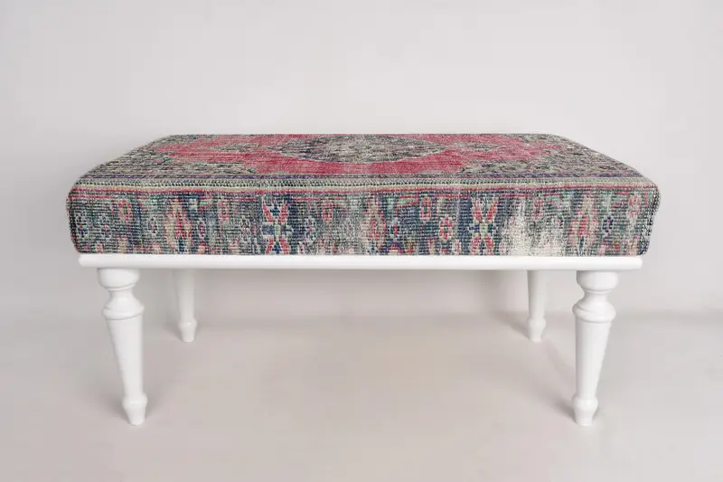 Osmanlı tezgah, döşemeli tezgah oturma tezgahı, yatak odası tezgahı, Türk halı tezgahı, Kilim tezgahı, ev dekor tezgahı, el yapımı tezgah - 2