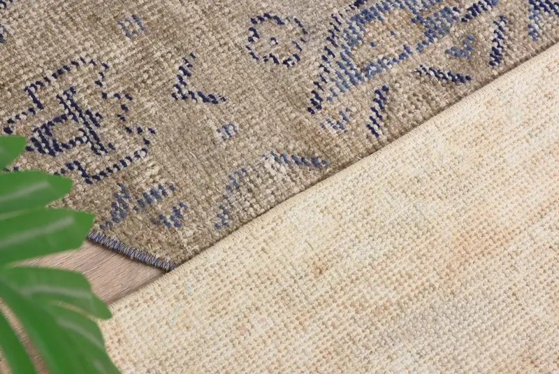 El yapımı yarım yuvarlak Kilim paspas, yarım daire biçimli vintage halı, çevre dostu giriş yolu dekor, Türk banyo paspası, küçük alan vurgu parçası - 5