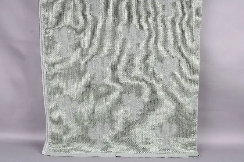 Home Decor Blanket, Turkish Bedspread, Khaki Green Blanket, Baby Blanket, Cactus Throw, 48x50 Inches Cotton Bed Cover, Camping Throw, - 1