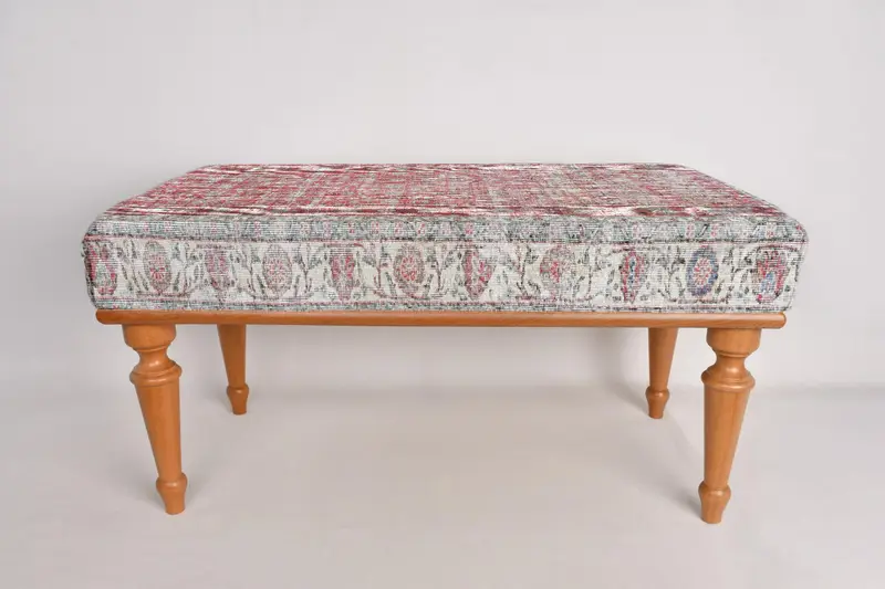 Koridor tezgahı, pencere tezgahı koltuk, Osmanlı tezgahı, döşemeli tezgah, Türk halı tezgahı, Kilim tezgahı, ev dekor tezgahı, el yapımı tezgah - 4